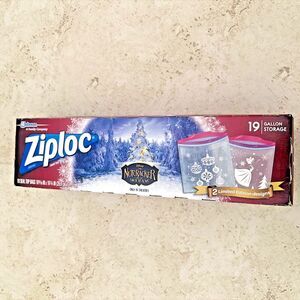 Ziploc Disney Nutcracker Four Realms 19 Zipper Gallon Bags 2 Holiday Designs NOS